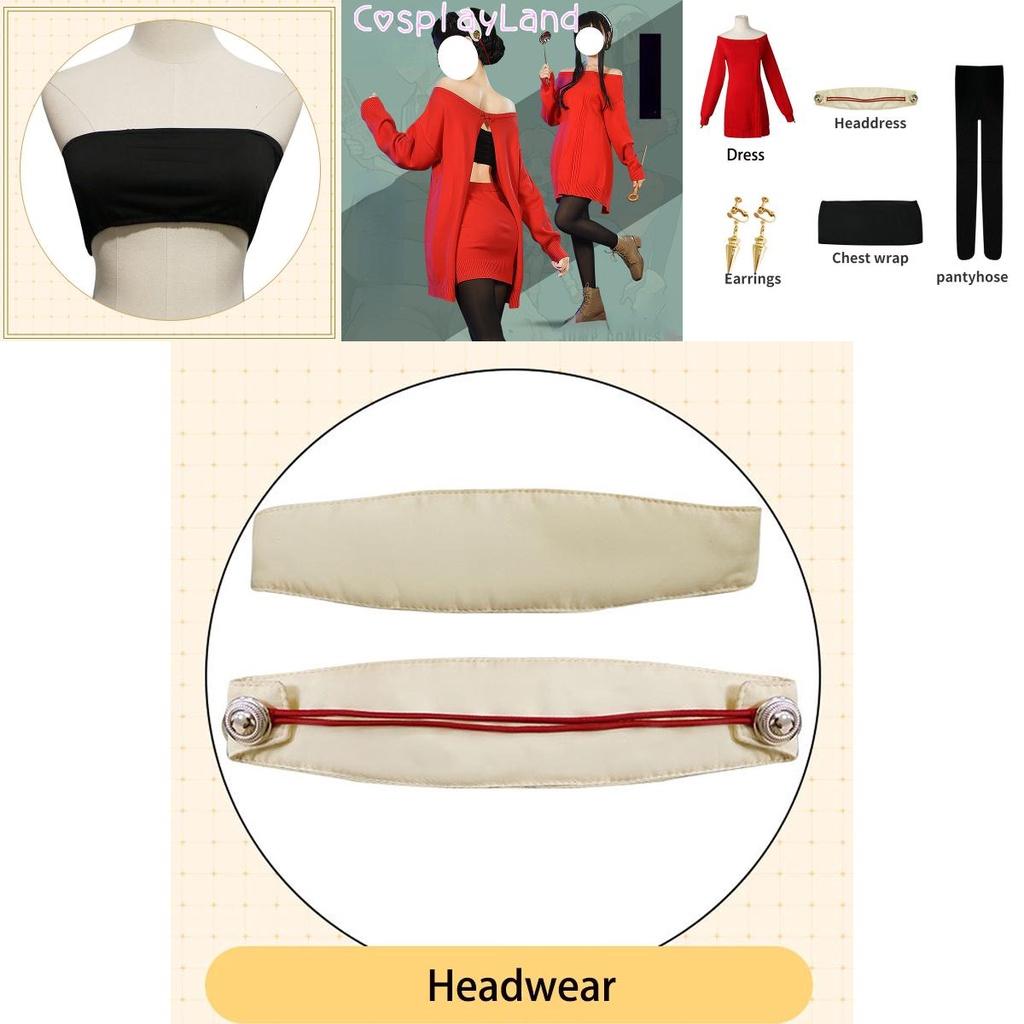 Spy×family Yor Forger Cosplay Kostüm Kleid für Halloween und Karneval