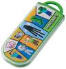 Skater Cutlery Set for Children - Lunch Box Set, Chopsticks, Spoon, Fork, Made in Japan, Slide-Type, Name Sticker Included, Trio Set, Minecraft