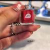 Keychain Acrylic Keyboard Design Glowing Red Keyring Student Presents Award