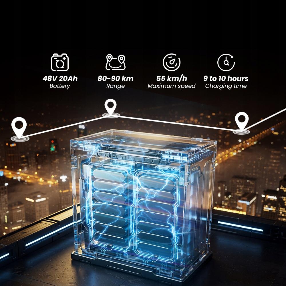 Elektromotorräder Motocykl elektryczny für Erwachsene 2000W, Stadttauglich, Reichweite bis zu 90 km, NFC