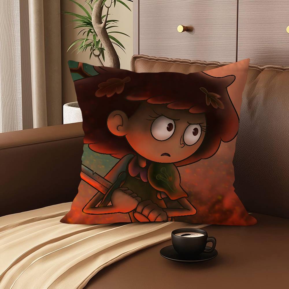 

A-Amphibia Cartoon Animation Pillow Gift Home Office Decoration Bedroom Sofa Car Cushion Cover Case 45x45 12x12Inch