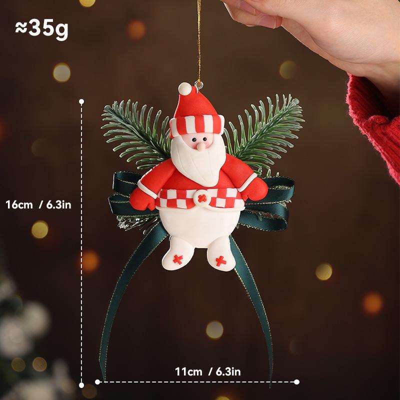 Christmas Ornament Car Decoration High-quality Holiday Car Pendant Festive Christmas Ornament Set for Wall Door Window Decor