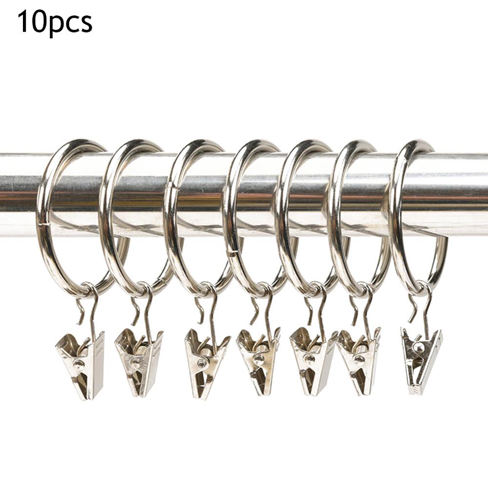 Metal Curtain Clips With Hook Window Curtains Hanging Clamps Accessories Home Bedroom Photo Clothes Clip Rings Buckles