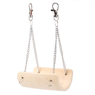 Small Animals Hamster Wood Swing Pet Funny Hanging Toy Cage Toys