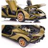 1/32 Lambo Sian FKP37 Car Model Toy Child Sound and Light Pull Back Car Zinc Alloy Casting Toys for Kids Boy Girl Gift