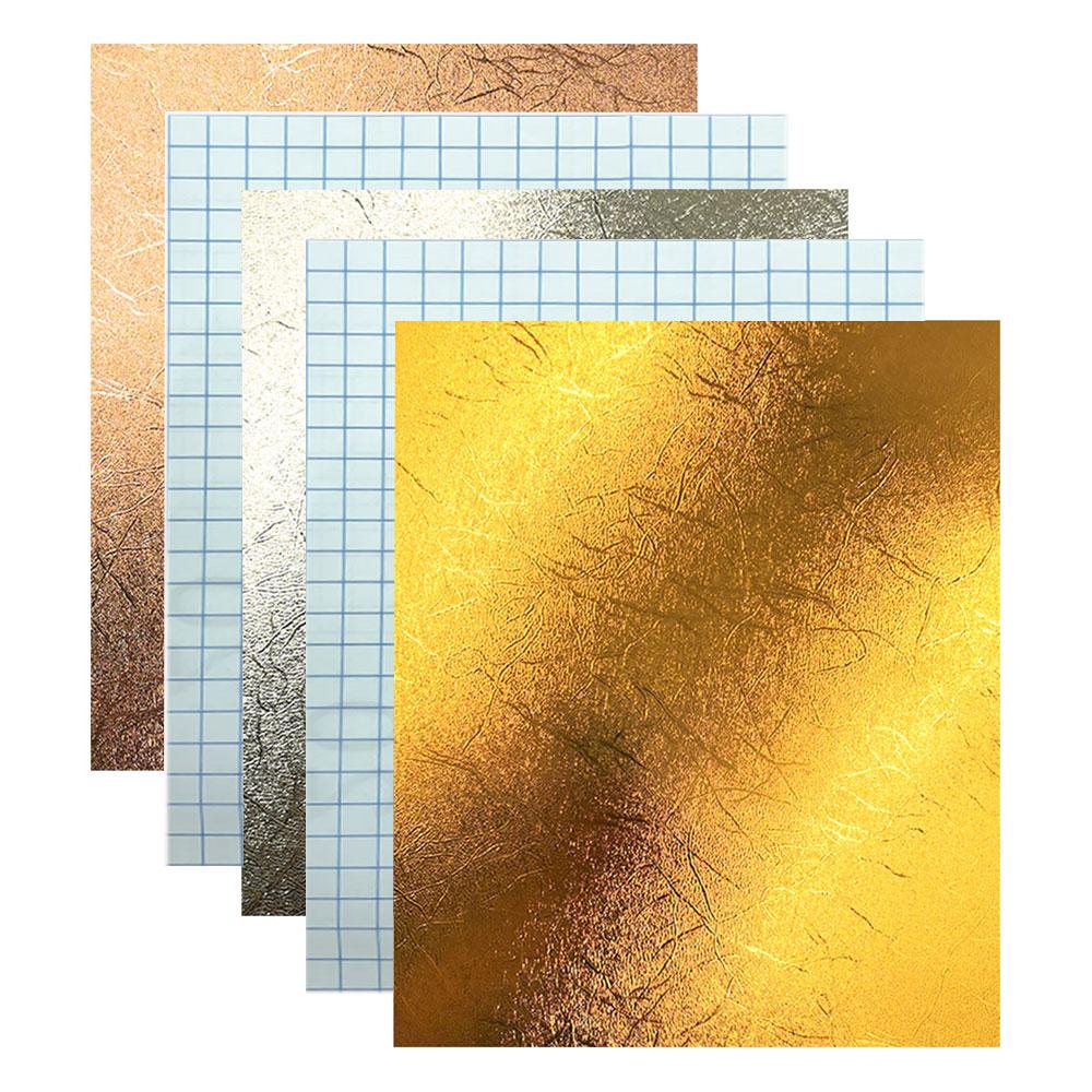 

12 x 10 Tree Texture Adhesive Vinyl 5 Sheets Craft Film Metallic Foil Stickers DIY Cup Home Glass Window Decoration For Cut