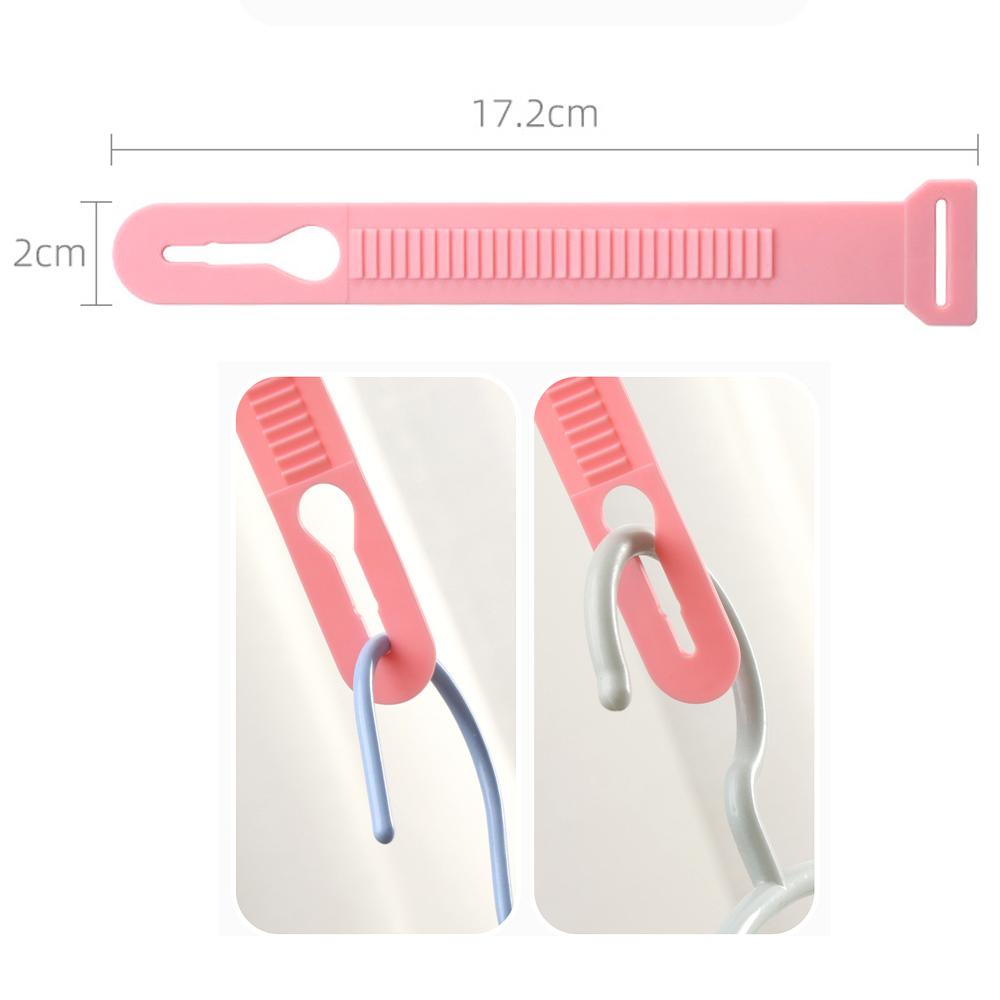 5/3/1Pcs Hanger Buckle Home Clothes Wardrobe Organizer Hook Anti-Slip Windproof Hanger Data Cable Storage Colorful Rack Holder