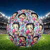 Sexy Doll Print Size 5 Soccer Ball, PU Wear Resistant Football for Match Training and Daily Practice, Birthday Gift for Soccer Fans