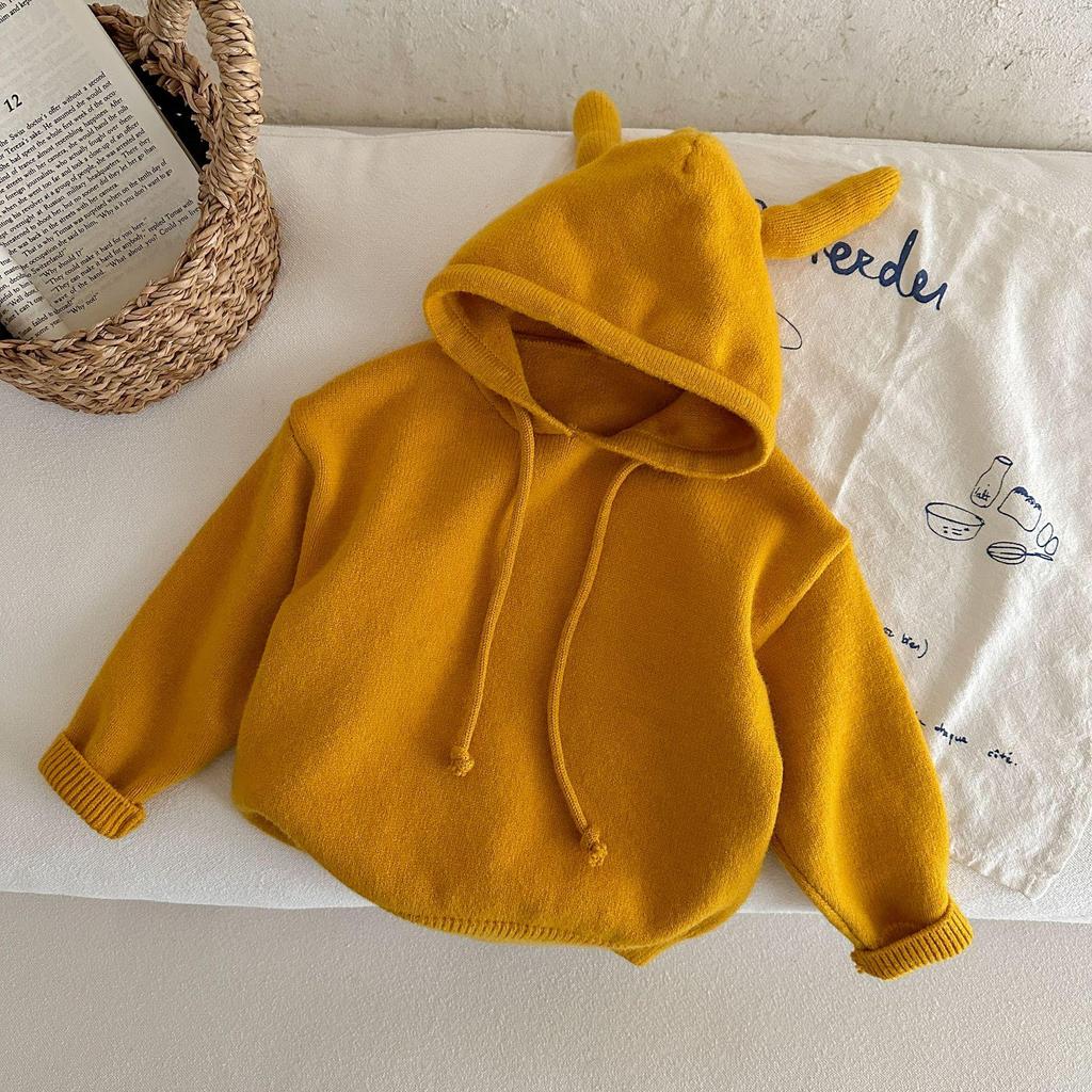 Pull à capuche d'hiver pour enfants 2025: Tricots élégants pour garçons et filles