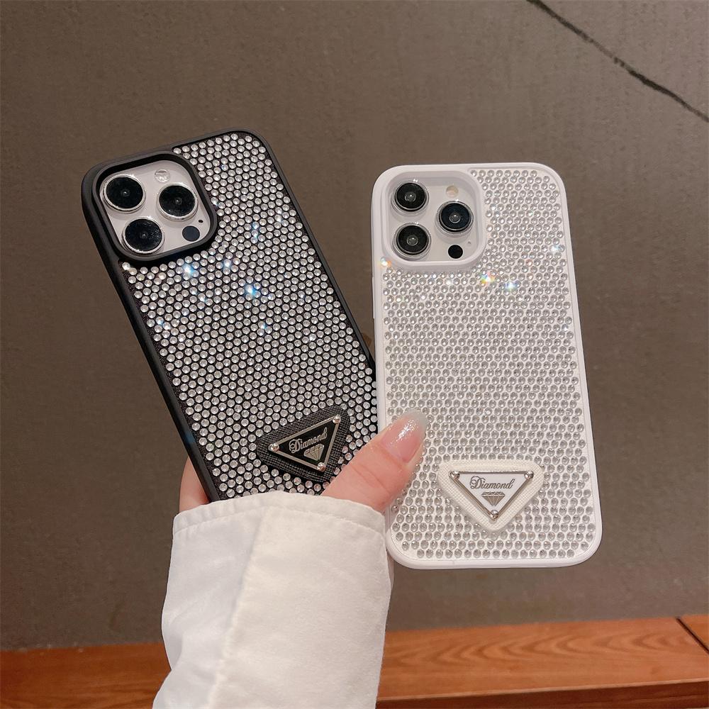 Custodia per telefono di lusso con diamanti e glitter Bling per iPhone 16 14 Pro Max 13 12 11 15ProMax 15plus Custodia antiurto alla moda Coque Funda