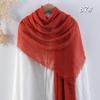 Sciarpa da donna in cotone lino seta - Per tutte le stagioni, colore unito, versatile foulard per testa e parasole
