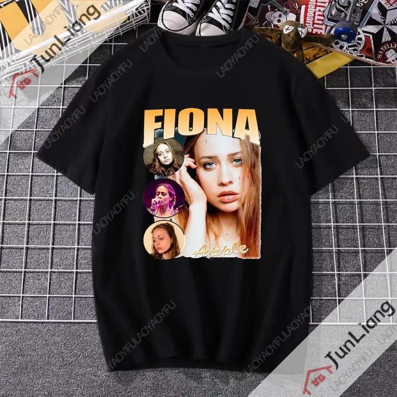 Fiona Apple Fetch The Bolt cutter Album Druckmuster T-Shirt Hiphop Streetwear Sommer Harajuku Shirt Top