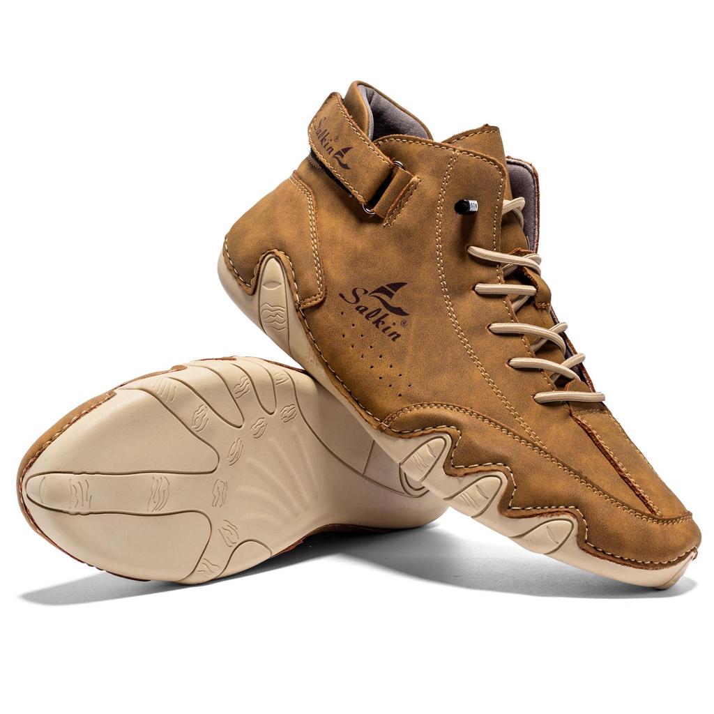 Men's High-Top Octopus Martin Boots: Warm Casual Fall/Winter Shoes