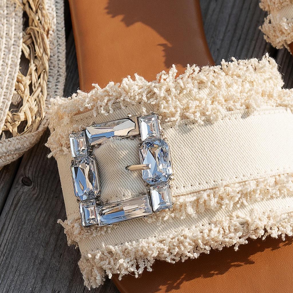 Fashion Women Sandals 2025 New Summer Shoes for Women Open Toe Casual Flip Flops Woman Sandals Buckle Strap Soft Bottom Ladies Shoes