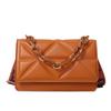 Fashion Bag Women's 2025 New Pressure Grid Small Square Bag Wide Shoulder Strap Single Shoulder Messenger Bag Mini Acrylic Chain Bag