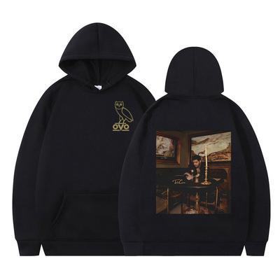 Raper Drake Take Care Album Graficzna Bluza z Kapturem Męska Damska Moda Z Długim Rękawem Casualowy Hip-hopowy Dres Oversize Punkowy Pulower