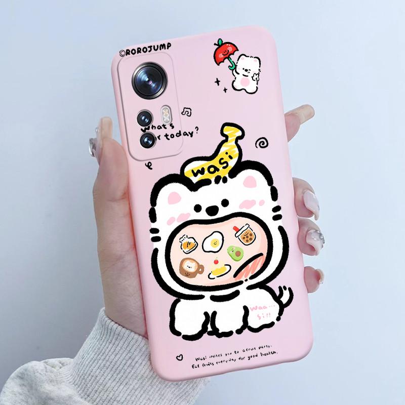 For Xiaomi 12 12X Case For Xiaomi Mi 12 Pro Flower Girl New Design Back Cover Housing For Mi12 12Pro Soft Silicone Funda Shell