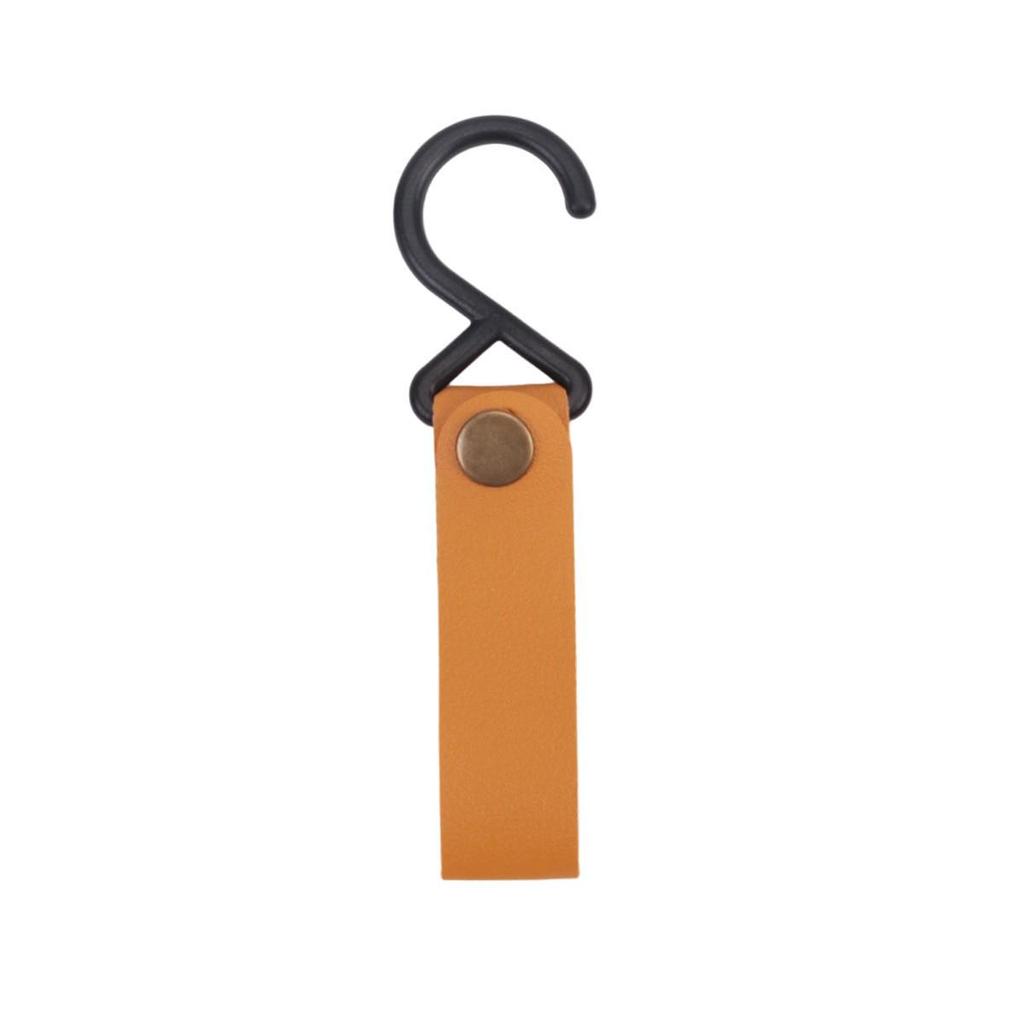 Portable Outdoor Storage Rack with Leather Hooks and Detachable Buckles