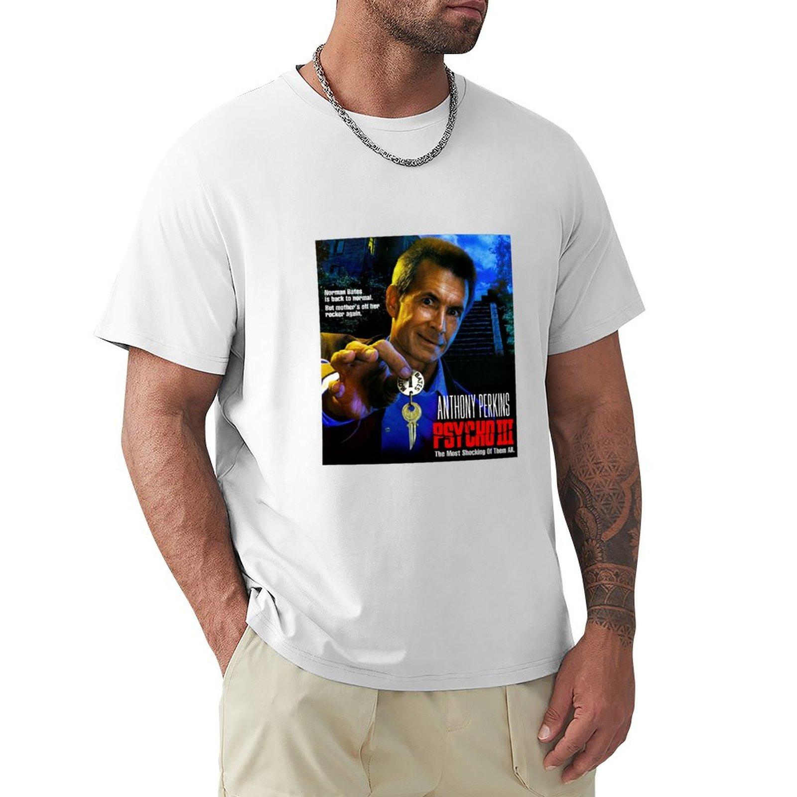 Psycho 3 Anthony Perkins TShirt boys animal print Tshirts man anime t shirts graphic shirts luxury clothes men S