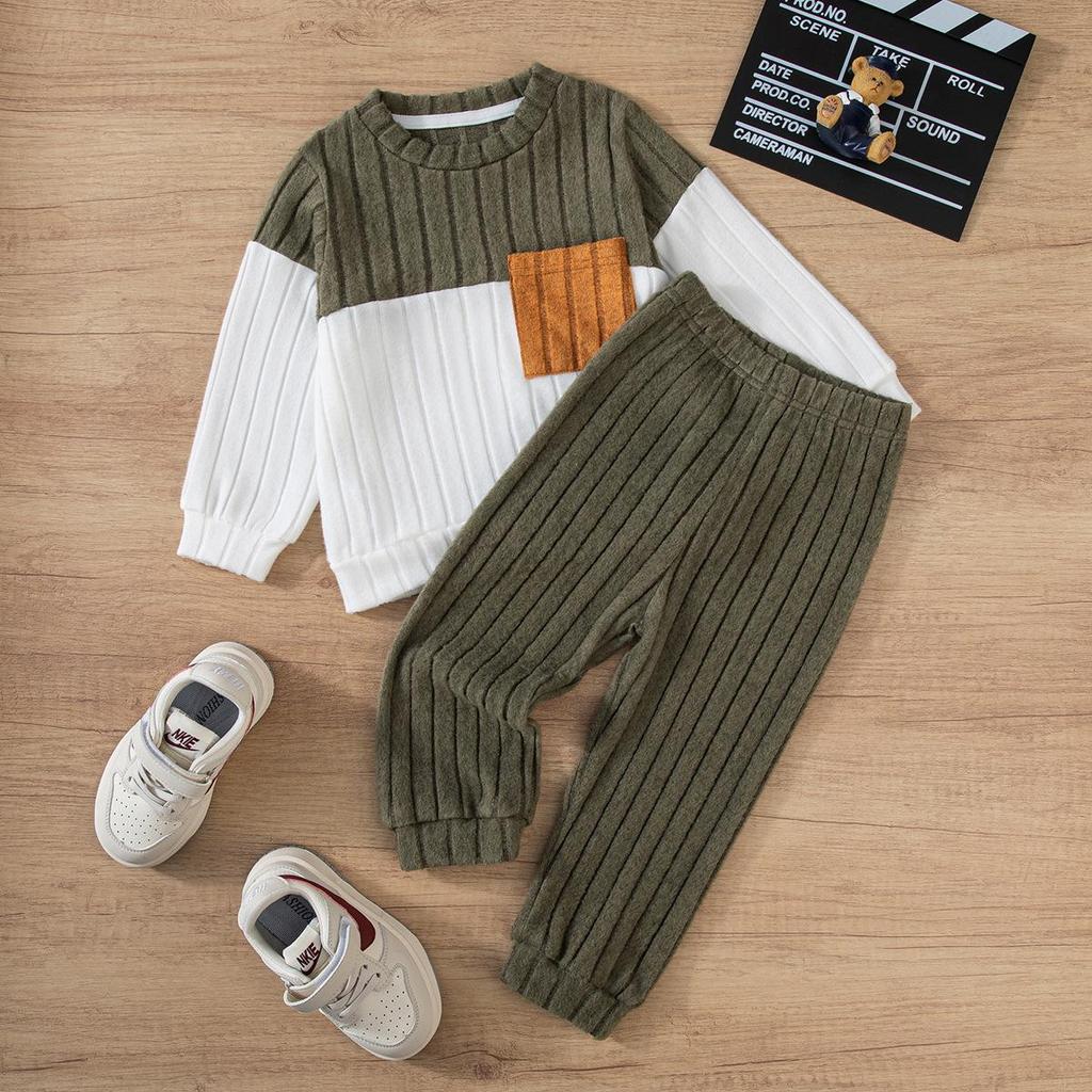 Boys' Autumn/Winter Long-Sleeved Sweatshirt & Pants Set