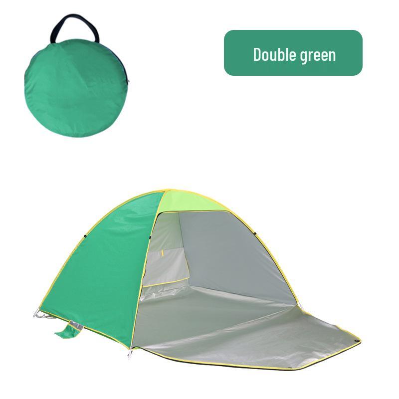 Automatic Quick-Open Beach Tent: Rainproof Sunshade for Camping & Picnics
