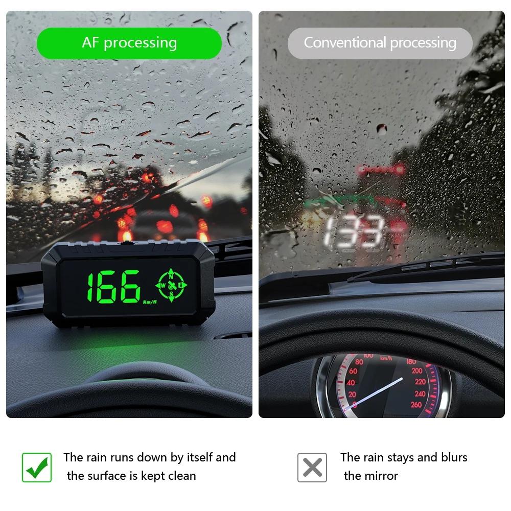 ZQKJ G7 GPS Speedometer Digital HUD Head Up Display Big Font Compass Speed Meter KMH MPH Auto Accessories for All Cars