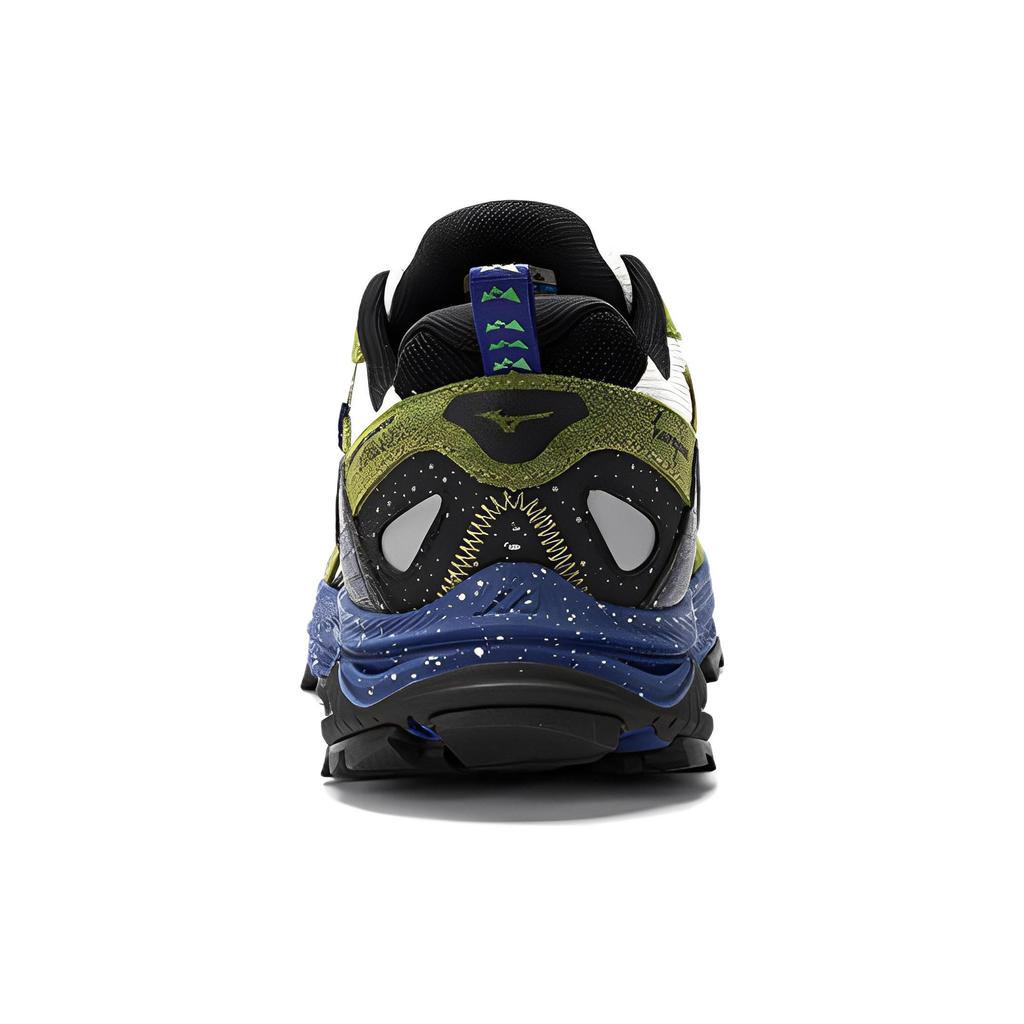 Mizuno Racer Trail Wltr30 Fashion Thick Sole Shock Absorption Non-Slip Wear-Resistant Low-Top Running Shoes Unisex Sneaker Blue Green White D1GH231201