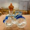 Decanters for Alcohol 300ml Glass Tractor Container Empty Car Whiskey Decanter Tequila Bottle for Wine Vodka Brandy Home Office