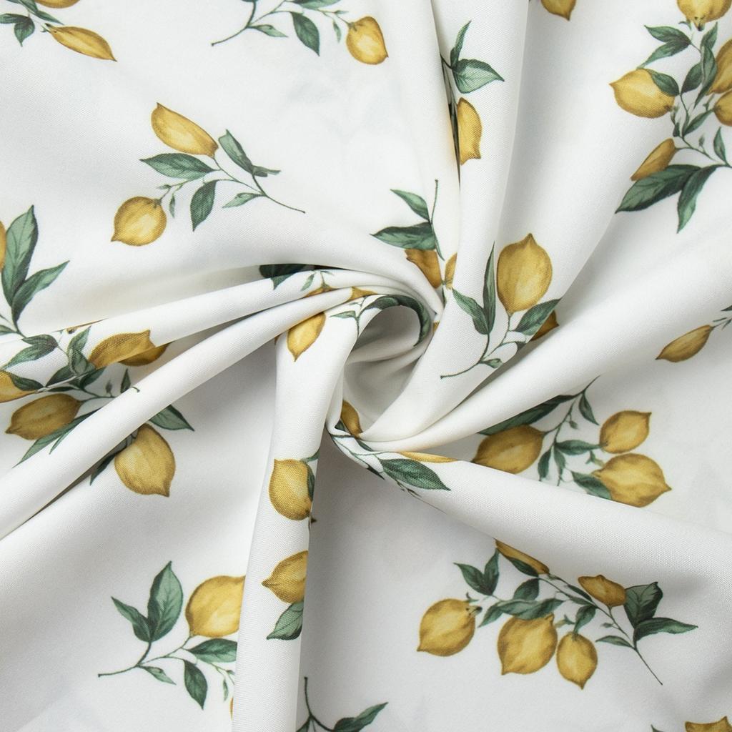 Nuovo Vestito Sottoveste Estivo con Stampa Floreale, Scollo Basso, Vita con Laccio, Spacco Alto, Abito Casual da Festa per Donna