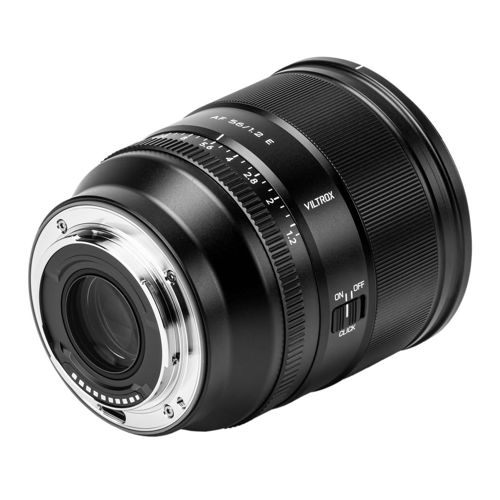 VILTROX AF 56mm PRO E Veľkootvorový pevný objektív pre Sony HyperVCM Focus Kompatibilný s Sony stredným vymeniteľným objektívom F1.2 Objektív, f/1.2, APS-C