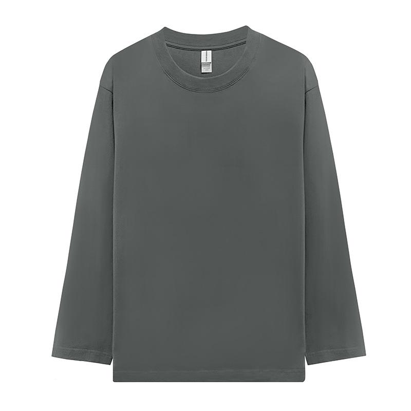 Solid Color Women's Long Sleeve Cotton T-Shirt for Spring/Autumn Fitness