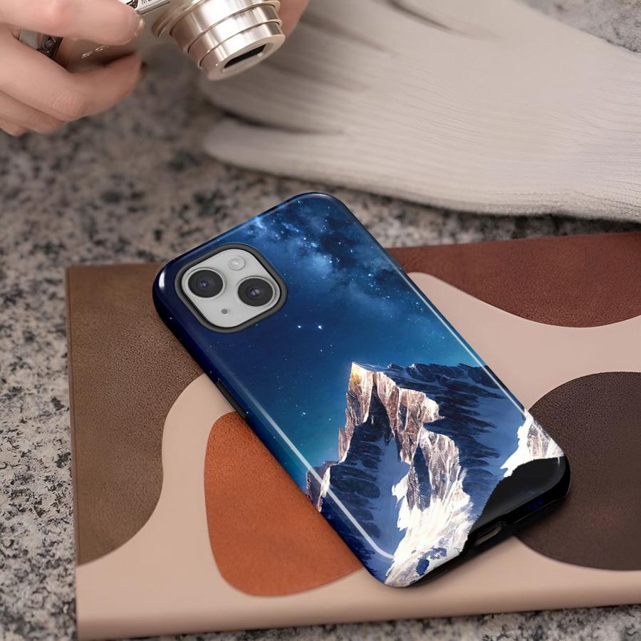 

Мягкая обложка Чехол Capa для Apple iPhone 17 XS XR 13 14 Air 11 Pro Max 15 Plus 16e 12 16 Сцена на снежной вершине iPhone 11 Pro Max