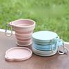 Outdoor Portable Silicone Foldable Cup Food Grade Heat-resistant Outdoor Camping Brushing Cup Compressed Mouthwash Cup