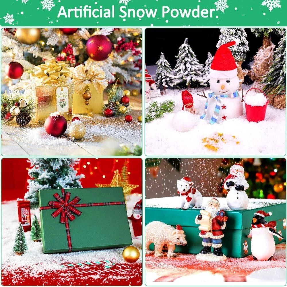 50g Artificial Snow Snowflakes Iridescent Xmas Magic Snow Gift Dry Snow Powder