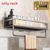 Space Aluminum Wall Mount Bathroom Shelf With Layer Storage For Toilet And Sink Area