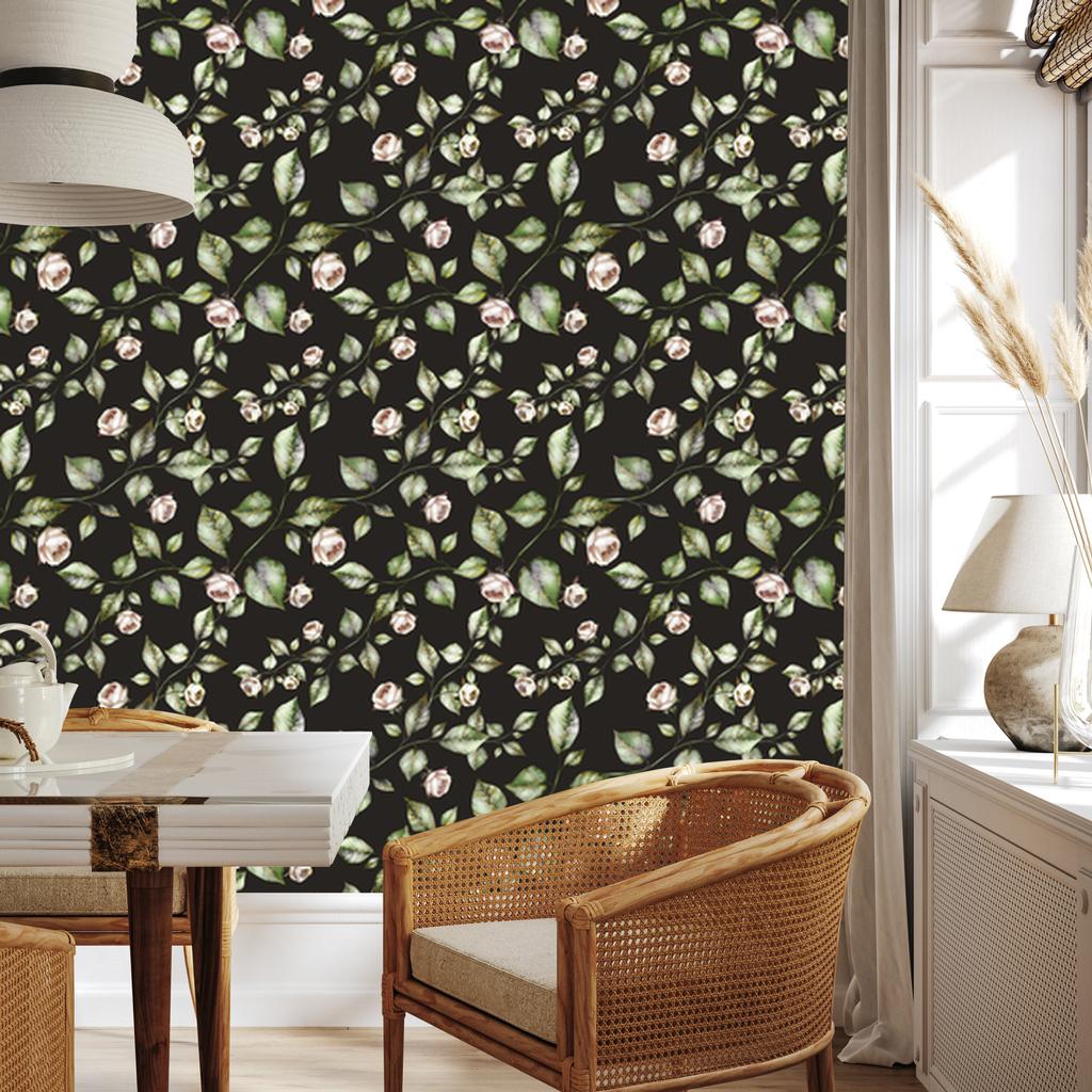 Classic Roses Wallpaper for Living Room and Bedroom 50x1000