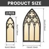 Gothic Mirrors Wall Decorative Mirror Gothic Arched Wall Mirror Vintage Cathedral Arch Frame Mirror for Halloween Christmas Home