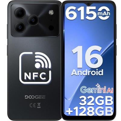 Doogee NOTE 56 PRO Mobile Phones, Android 16 With Gemimi AI, 32GB+128GB/2TB, 6150mAh& 6.56"HD+90Hz, 4G Dual SIM Unlocked Mobile Phone