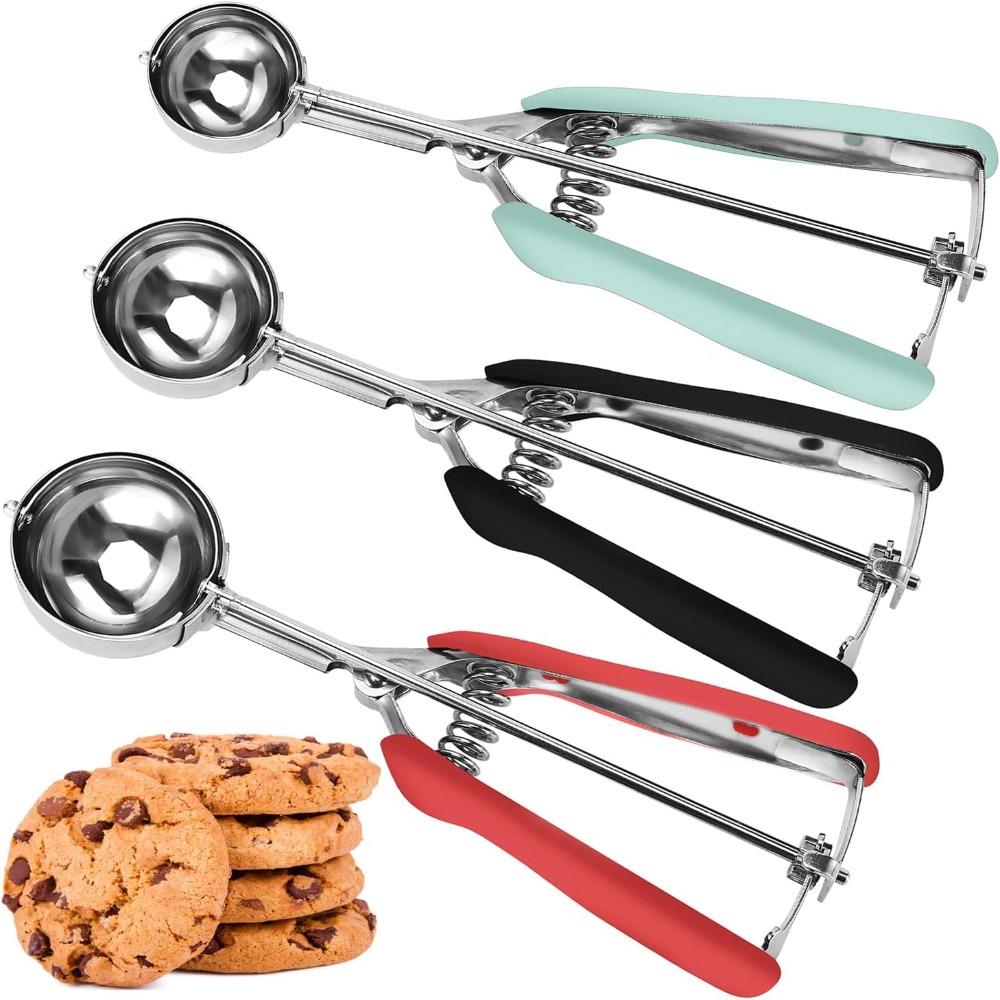 1/3PCS 304 Stainless Steel Ice Cream Scoop Ice Ball Maker Cookie Dough Scoop  Kitchen Tools