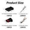 1-20 Sets 4 Pin Female Male Auto Electric Plug Wiring Harness Connector MX19004S51 MX19004P51 MX19004P52 MX19004S52
