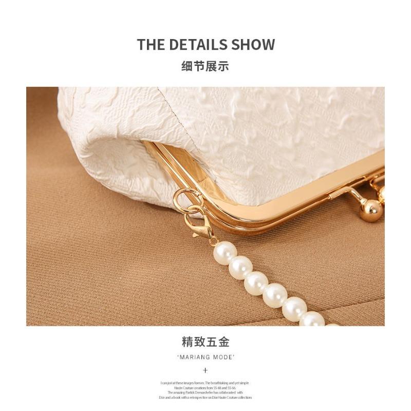 Pearl bag summer portable shell bag mini new Chinese style bag chain bag 2026 beaded messenger women's bag