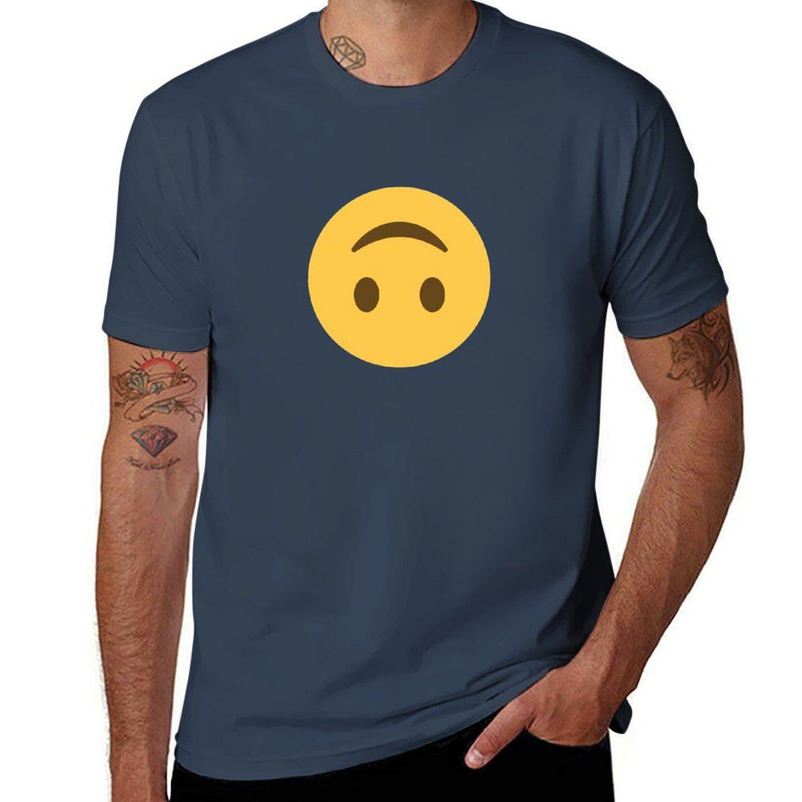 Upside Down Face Tshirt Vintage Style Printed Top S