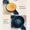 Manual Citrus Juicer with Long Handle BPA-Free Fruit Press for Lemon