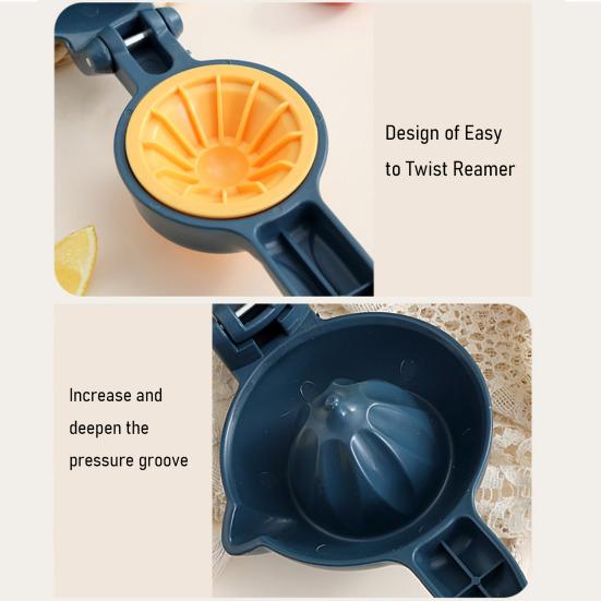Manual Citrus Juicer with Long Handle BPA-Free Fruit Press for Lemon
