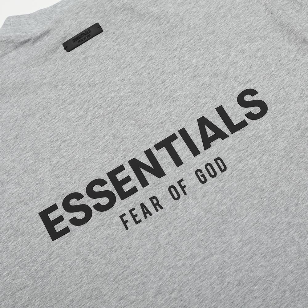 Fear of God T-shirt Oversize Essentials Stampa Lettere sul Retro Uomo Donna Cotone Puro Casual Manica Corta 3 Colori