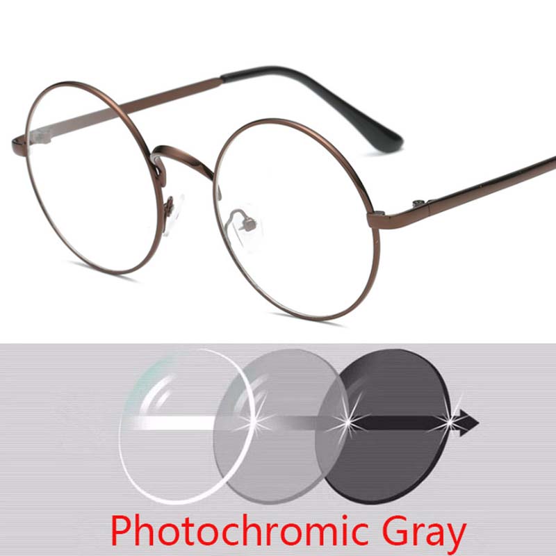 Metal Hyperopia Diopter SPH +0.5 +1 +1.5 +2 +2.5 +3 +3.5 +4 +4.5 +5 +6 Round Frame 1.56 index Green Coated Lens Reading Glasses
