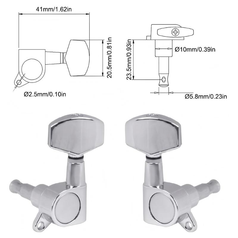 Pack of 6 Guitar Tailpiece Pegs Perfect for Various Use in Different Playing Environment with Enhancing Durability