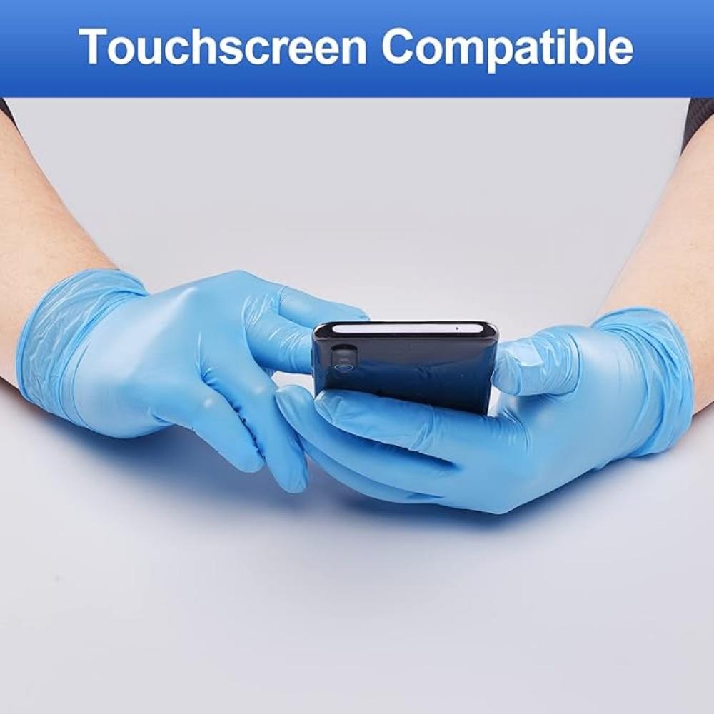 Nitrile Gloves HEAVY DUTY Nitrile Chemical Resistant Medical Cooking Cleaning Disposable Black Gloves