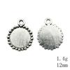 Valentine's Day Accessories For Making Jewelry Fit Round 12mm Glass Cabochon Base Setting Tray Accessories Parts Women's Clothing Bag Accessories