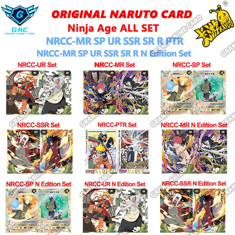 KAYOU Genuine Naruto MR UR SP SSR SR R PTR Cards Ninja Age N Edition Anime Itachi Sasuke Kakashi Complete Set Collection Card